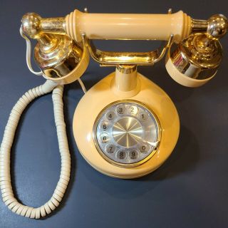Vintage French Style Rotary Dial Phone By Western Electric