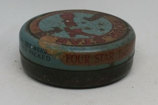 Vintage Four Star tobacco tin (empty) 3