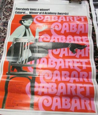 Vintage Movie Poster: " Cabaret " W/ Liza Minnelli R74/278 Estate 7