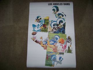 Los Angeles Rams Vintage Poster,  1968