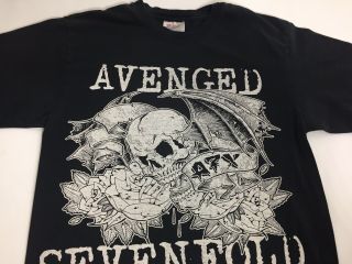 Avenged Sevenfold Vintage Band T - Shirt Black Size Small