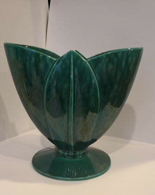 Vintage Royal Haeger Green Leaf Vase Planter 1523 Kk