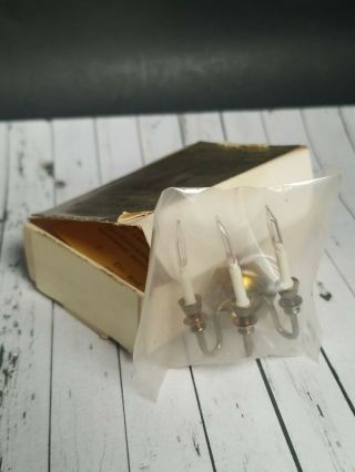 Miniature 1/12 Scale Wall Sconce 3 Candle Led Claire - Bell Brass W/ Box Nib