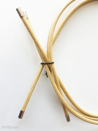 Brake Cable Outer Housing Vintage Style Textile,  Fabic Wrap,  Golden