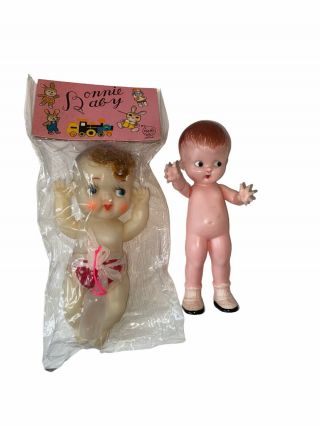Vintage Dolls Bonnie Baby In Package Knickerbocker Plastic