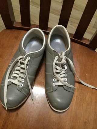 Vintage Strikeforce Leather Bowling Shoes Mens 7 Womens 8.  5 Vguc Sliding Sole