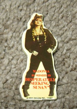 Vintage 1985 Madonna Desperately Seeking Susan Movie Promo Pin Pinback Badge