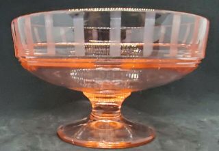 Vintage Pink Depression Glass Candy Dish with Lid Absolutely 2