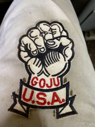 Vintage Goju Karate Usa Cloth Patch