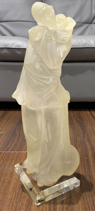 Vintage 17.  5 Inch Lucite Acrylic Statue,  And