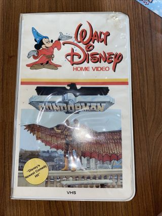 Vintage 1981 Condorman Clam Shell Vhs Hard Case - Walt Disney Home Video Film