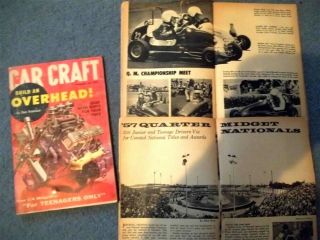 Vintage 1/4 Quarter Midget Race Cars - Hot Rods (3) Car Crafts 1957 - 58
