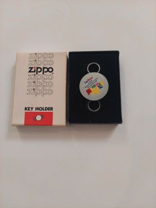 Vintage Zippo Key Holder La Dew Fire Protection Systems No 5990