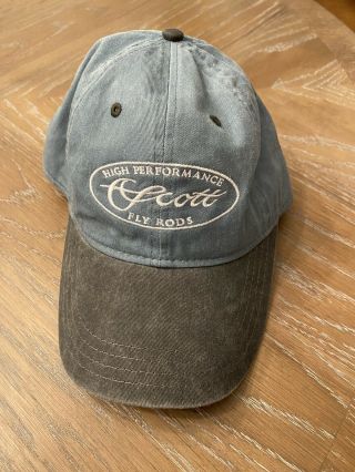 Scott Fly Rods Rod Ball Cap Hat Adjustable Vintage Style