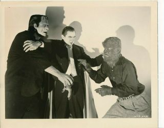 Bela Lugosi Lon Chaney Vintage Abbott And Costello Meet Frankenstein Photo