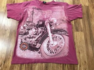 Large - Vtg 90s Harley Davidson Motorcycle Bike Single Stitch T - Shirt