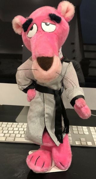 Vintage Pink Panther Special Effects Plush Stuffed Animal 1980 United Artist