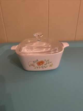 Vintage 1980’s Corning Ware 2 3/4 Cup Casserole Dish With Glass Lid