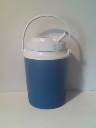 Vintage Rubbermaid/gott Insulated/thermal 1/2 Gallon Water Cooler Jug - 1502 - Blue