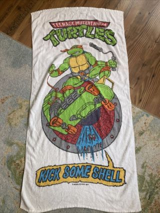 Vintage Teenage Mutant Ninja Turtles Towel