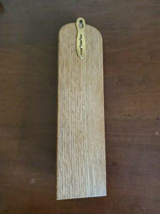 Vintage Tycos Wall Thermometer Brass Wood Oak 2