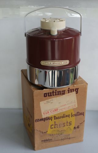 Vintage Little Brown Jug Camping Picnic Thermos Hemp & Co.