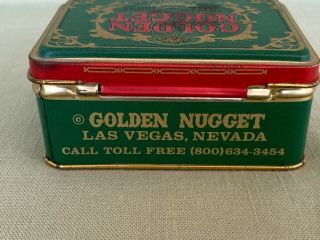 VTG Playing Cards Golden Nugget Gambling Hall & Rooming House in Tin w/ Hole 2