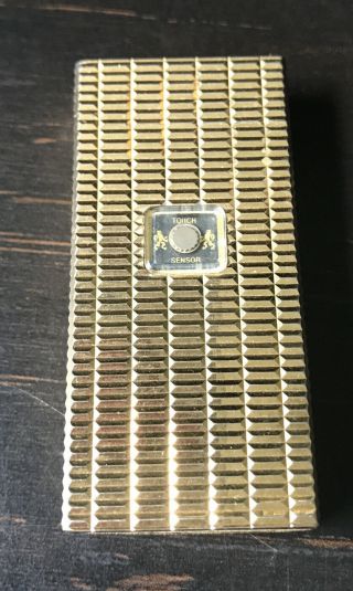 Vintage Colibri Touch Sensor Lighter Gold Tone - Pre - Owned