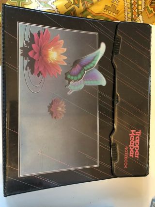 Vintage Mead Trapper Keeper Notebook Butterfly Water Lily 29096 80’s - 90’s