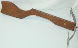 Vintage Wood Wooden & Metal Archery Crossbow Unknown Maker