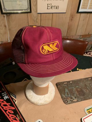 Vintage Nk Northrup King Seed Snapback Trucker Hat Cap Foam Farmer
