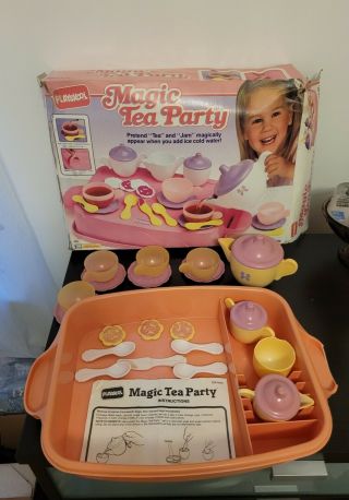 Vintage Playskool Magic Tea Party Set 1991 With Box