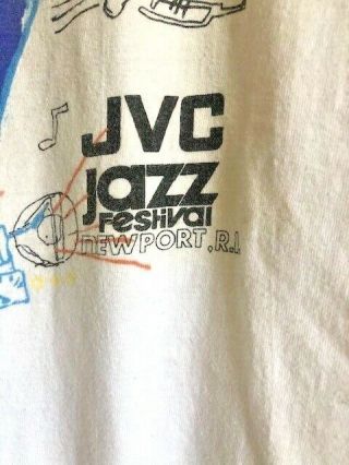 Vtg.  Jvc Jazz Festival Collectible Tee Shirt - 1990 Newport R.  I.  Size Xl