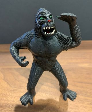 Vintage Imperial 1976 Congo Gorilla,  King Kong,  Ape Figure - Solid Rubber 7