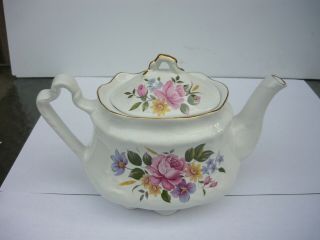 Vintage Arthur Wood & Son Floral Teapot Staffordshire England 6331