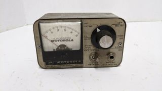 Vintage Motorola Tek 7a Dc / Rf Alignment Meter