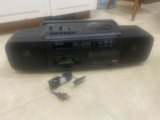 Vintage Sony Cfd - 50 Cd Am/fm Stereo Radio Recorder Boombox (cassette Player Nw)
