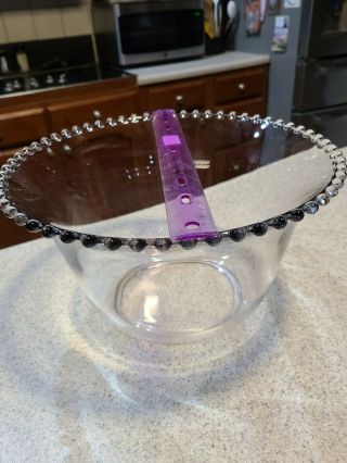 Vintage Imperial Glass Company Candlewick Punch Bowl