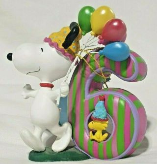 Vintage Snoopy Birthday Ceramic Figurine By Westland Giftware