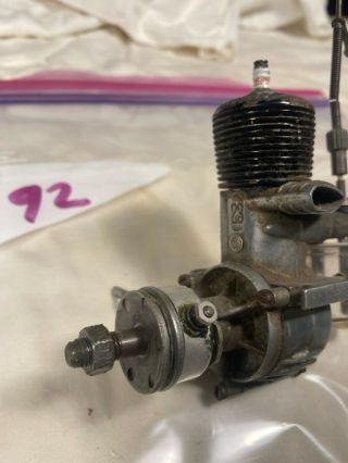 92.  vintage spark ignition engine for r/c c/l balsa model airplane F/F 3