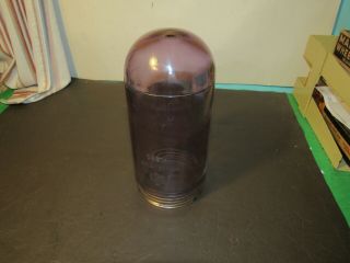 Vintage Crouse Hinds V - 200 Embossed Explosion Proof Light Glass Globe Violet