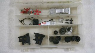 Vintage Kyosho 1/10 Scale 4wd Optima Parts And Misc Other Stuff W/ Kyosho Case