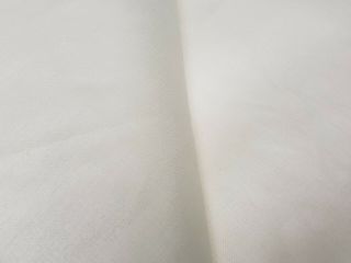 2 Yd Vintage Polished Cotton Fabric Solid Off White 54 " Wide Doll Sew Craft