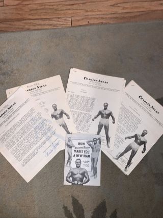 Vintage Charles Atlas Health & Strength Course 12 Lessons Complete With Booklet