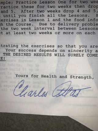 Vintage Charles Atlas Health & Strength Course 12 Lessons Complete With Booklet 2