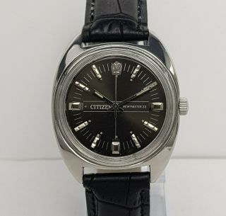 Citizen Master 21jewels Handwinding Gray Black Shining Dial Wrist Watch 1802