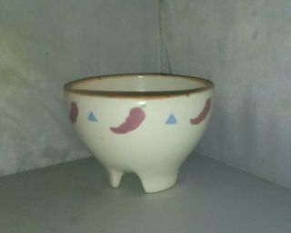 Vintage Treasure Craft Usa Taos Southwestern Pottery Chip Chili Bowl California