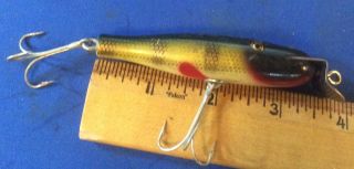 Wooden Creek Chub Pikie W/ Glass Eyes,  Fishing Lure 3 1/2”