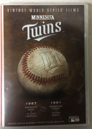 Mlb Minnesota Twins Vintage World Series Films 1987 1991 Dvd Like