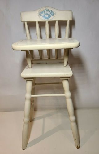 1986 Vintage Wooden Cabbage Patch Kids High Chair